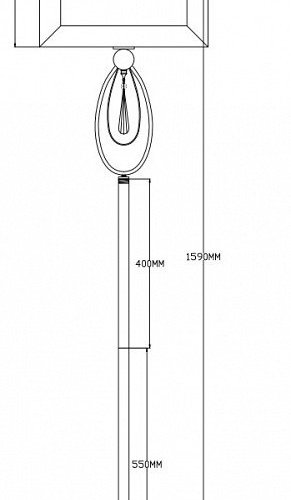 Торшер Moderli Dark V2581-1F