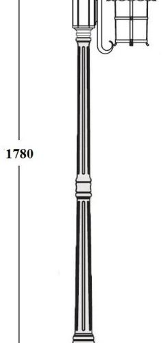 Наземный фонарь Oasis Light CAIOR 1 81508/18/PartA Bl