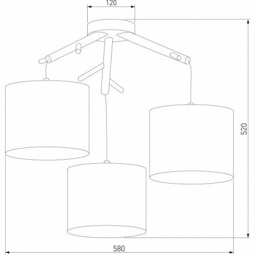 Подвесная люстра TK Lighting Albero 6553 Albero White