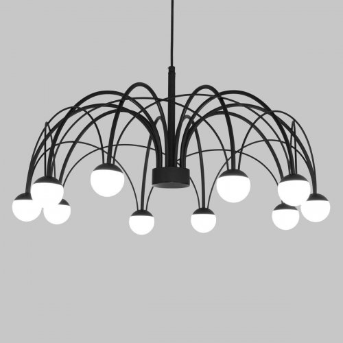 Подвесная светодиодная люстра Eurosvet Ragno 90034/10 LED черный Подвесная светодиодная люстра Eurosvet Ragno 90034/10 LED черный