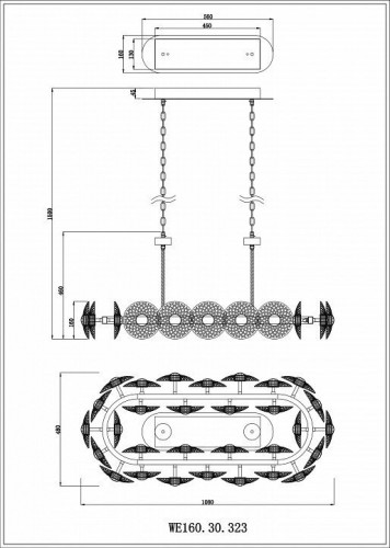 Подвесной светильник Wertmark Pamela WE160.30.323