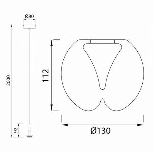Подвесной светодиодный светильник Mantra Andromeda 8931+8938