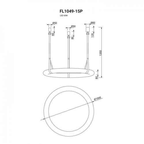 Подвесная люстра Secretum FL1049-15P
