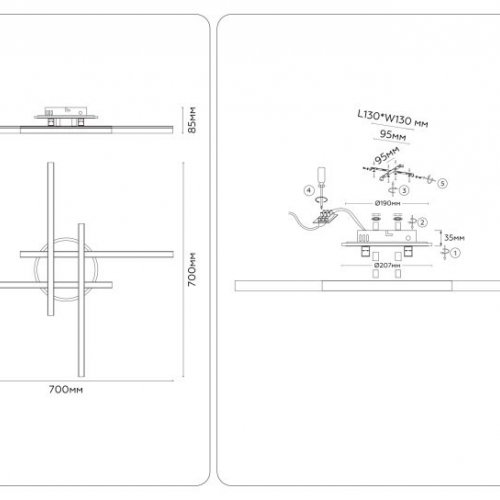 Потолочная люстра Comfort FL6282 Потолочная люстра Comfort FL6282