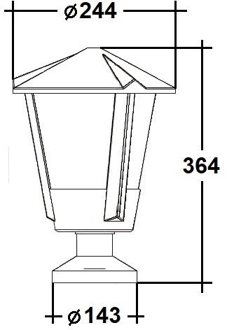 Наземный фонарь SEUL 1254S Bl
