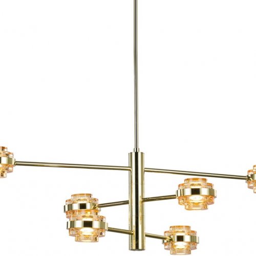 Подвесная люстра DeLight Collection Indiana MX22030002-6A gold/champagne Подвесная люстра DeLight Collection Indiana MX22030002-6A gold/champagne