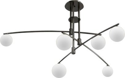 Потолочная люстра DeLight Collection 8119P 8119P/6 black