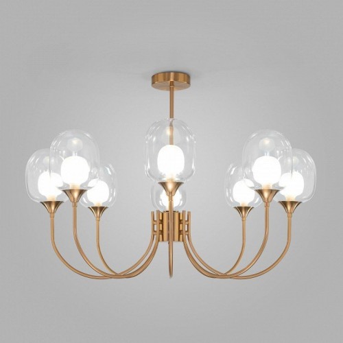 Потолочная люстра Eurosvet Spritz 70217/8 латунь Потолочная люстра Eurosvet Spritz 70217/8 латунь