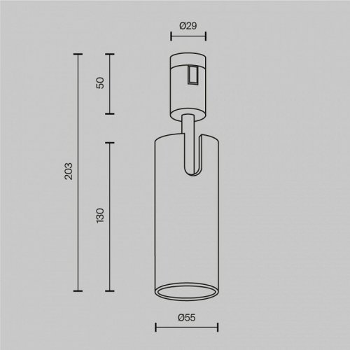 Светильник на штанге Maytoni Technical Focus Led TR144-1-12W4K-W-PT