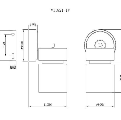 Спот Almero V11821-1W Спот Almero V11821-1W