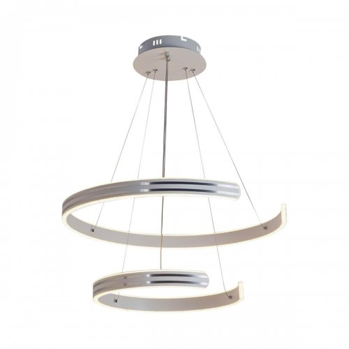 Подвесная светодиодная люстра Profit Light 6039/2 WHT+CHR Подвесная светодиодная люстра Profit Light 6039/2 WHT+CHR