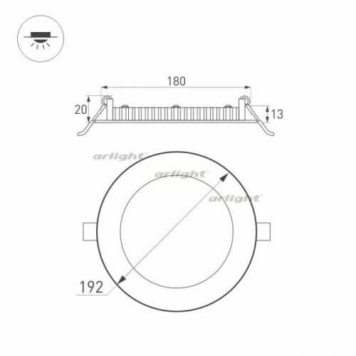 Точечный светильник Arlight DL 020114
