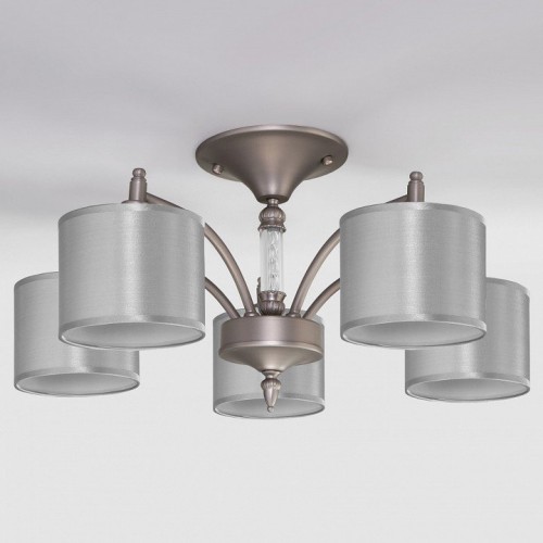 Потолочная люстра Eurosvet Adagio 60080/5 сатин-никель Потолочная люстра Eurosvet Adagio 60080/5 сатин-никель