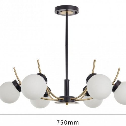 Потолочная люстра Arte Milano Neapolis-76169 276169/6 BK/GD