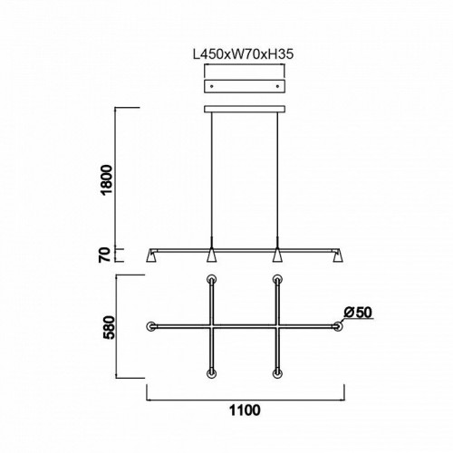 Подвесная люстра Mantra Africa 9409 Подвесная люстра Mantra Africa 9409