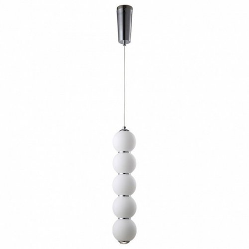 Подвесной светодиодный светильник Crystal Lux Desi SP5 Chrome/White