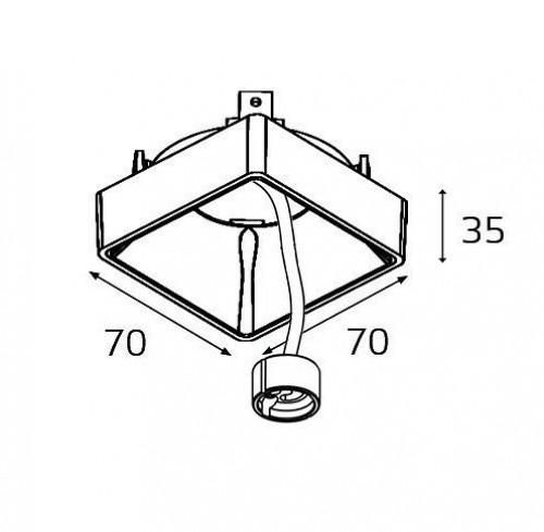 Точечный светильник  FASHION FX2 white + FASHION FXR gold - 2шт.