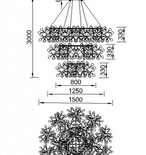 Подвесная светодиодная люстра ST Luce Rafina SL379.203.486 Подвесная светодиодная люстра ST Luce Rafina SL379.203.486