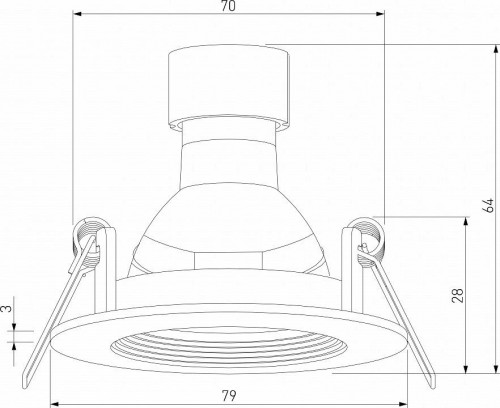 Встраиваемый светильник Elektrostandard 25054/01 a067705