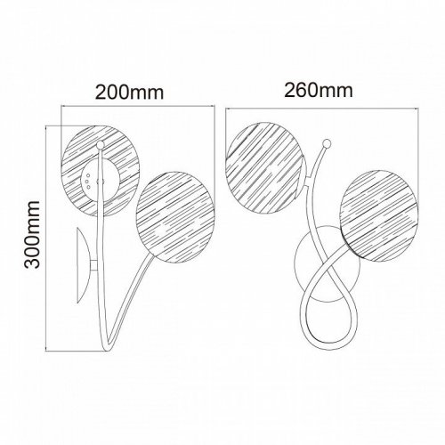 Бра MW-Light Оливия 306023502 Бра MW-Light Оливия 306023502