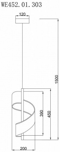 Подвесной светильник Wertmark Hilda WE452.01.303 Подвесной светильник Wertmark Hilda WE452.01.303