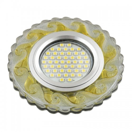 Встраиваемый светильник Fametto Luciole DLS-L139 Gu5.3 Glassy/Gold