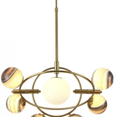 Потолочная люстра DeLight Collection Planet KG1122P-7B brass