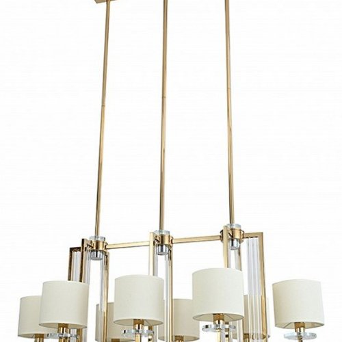 Подвесная люстра Newport 35400 35408/S gold без абажуров