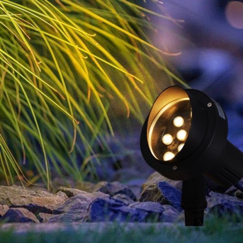 Грунтовый светильник  09401-0.7-001U LED9W BK+WW