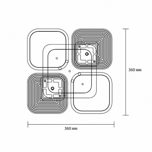Потолочная люстра Escada Samia 10230/4LED Потолочная люстра Escada Samia 10230/4LED