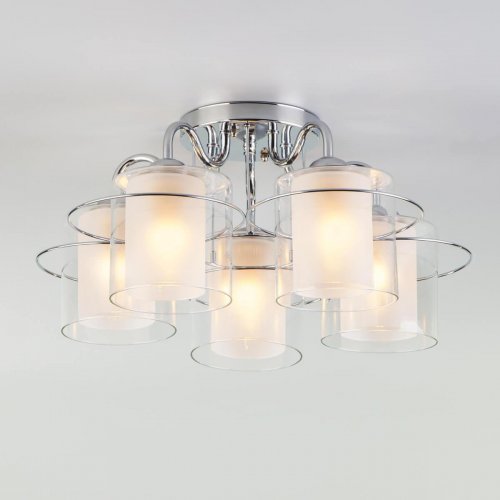 Потолочная люстра Eurosvet Darcy 30160/5 хром Потолочная люстра Eurosvet Darcy 30160/5 хром