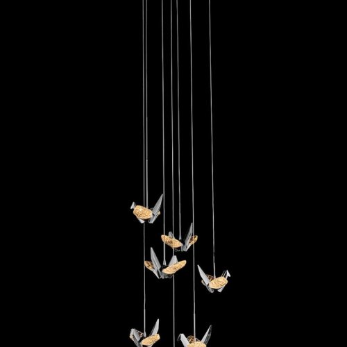 Подвесная люстра Alma LE7706/7 Black Chrome