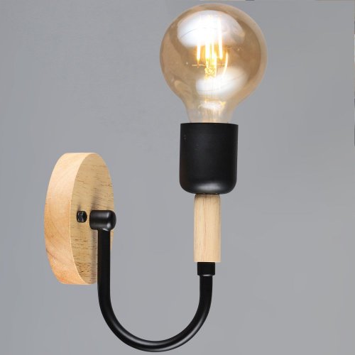 Бра Reluce 99960-0.2-01 BK+WOOD Бра Reluce 99960-0.2-01 BK+WOOD