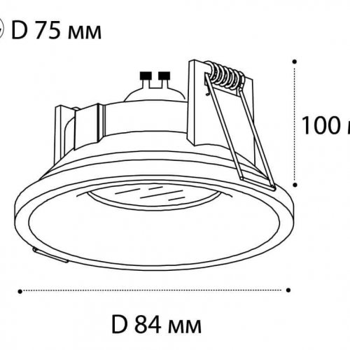 Встраиваемый светильник Italline IT07-7010 black Встраиваемый светильник Italline IT07-7010 black