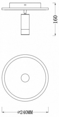 Настенно-потолочный светильник Escada 20046LED 20046SMA/01LED WH
