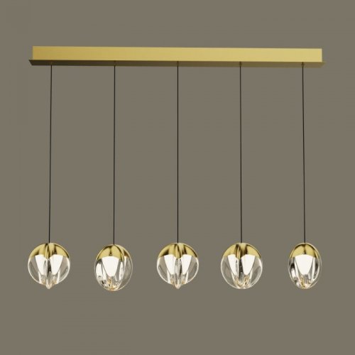 Подвесной светильник MD24001033 MD24001033-5B gold/clear