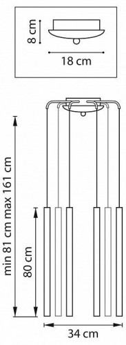Подвесной светильник Lightstar Tubo L8T747437