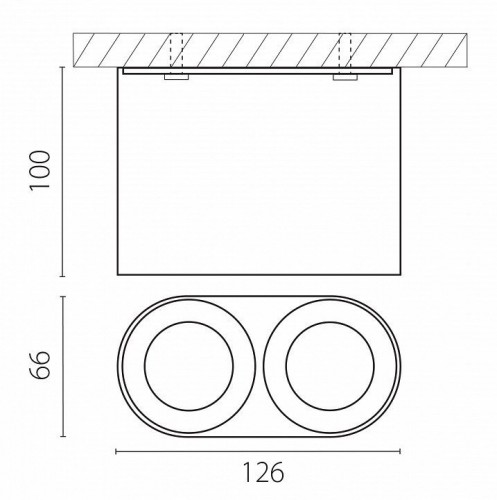 Точечный светильник Lightstar Rullo 213466