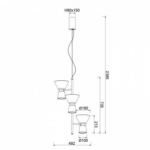 Подвесная люстра Mantra New York 9218 Подвесная люстра Mantra New York 9218
