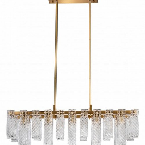 Люстра на штанге Indigo Brina 12027/10PL Brass