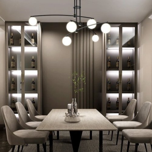 Потолочная люстра 8119P 8119P/6 black