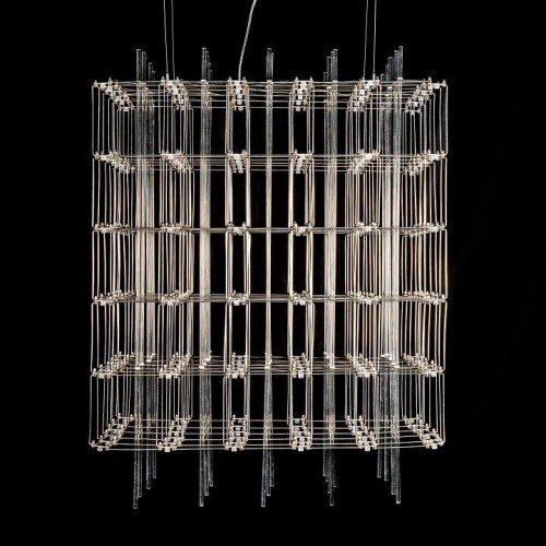 Подвесная люстра O-LUCE Cosmic Glass ячейка 15*15 см 1094011-0