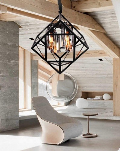 Подвесной светильник Lumina Deco Brutte LDP 11339-4 BK