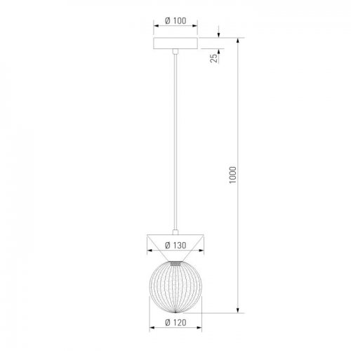 Подвесной светильник Melon 302004 латунь