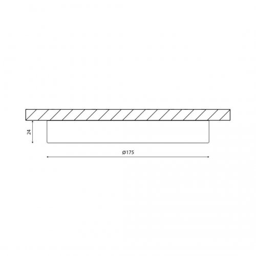 Потолочный светодиодный светильник DesignLed KH-R175-15-WW 007789
