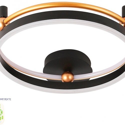 Потолочный светодиодный светильник Crystal Lux Fernando PL48W Led Black/Gold