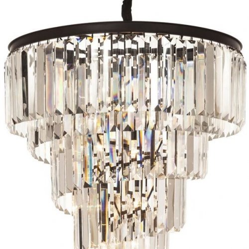 Подвесная люстра DeLight Collection Helix KR0262P-10 black/clear