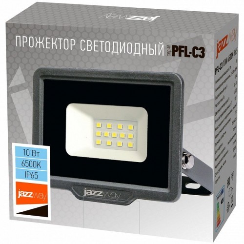 Настенно-потолочный прожектор Jazzway  PFL- C3 10w  6500K IP65