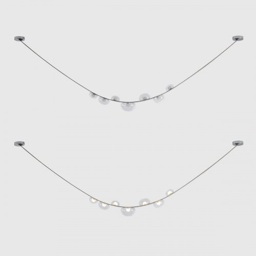 Подвесной светильник Crystal Lux BOSQUE SP7 L3000 GREY/TRANSPARENT