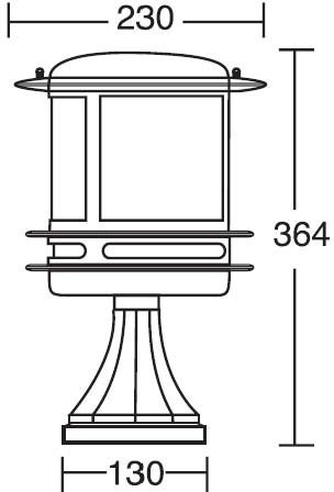 Наземный фонарь Oasis Light TOKIO 68304/SB2 Bl opal